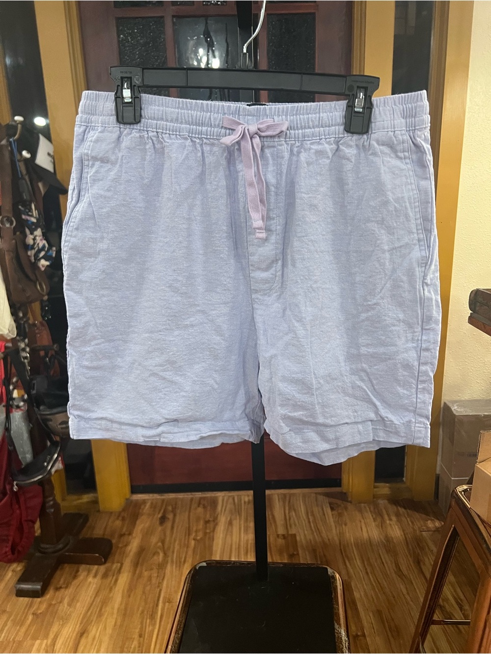 GAP Men's Light blue Drawstring Flat Front Shorts